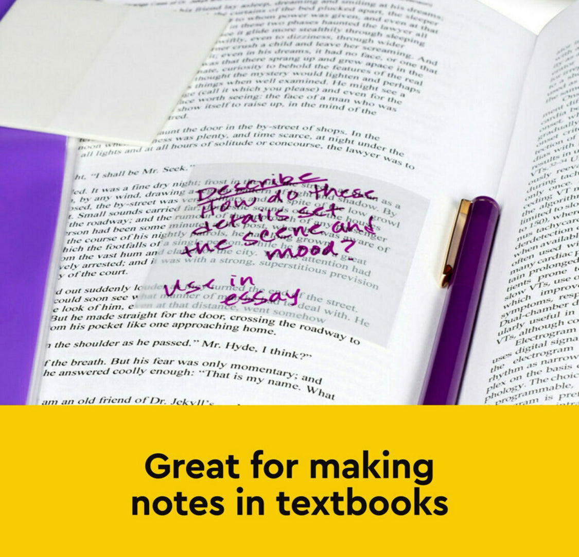 Post-it Transparent Notes. Assorted Colours.