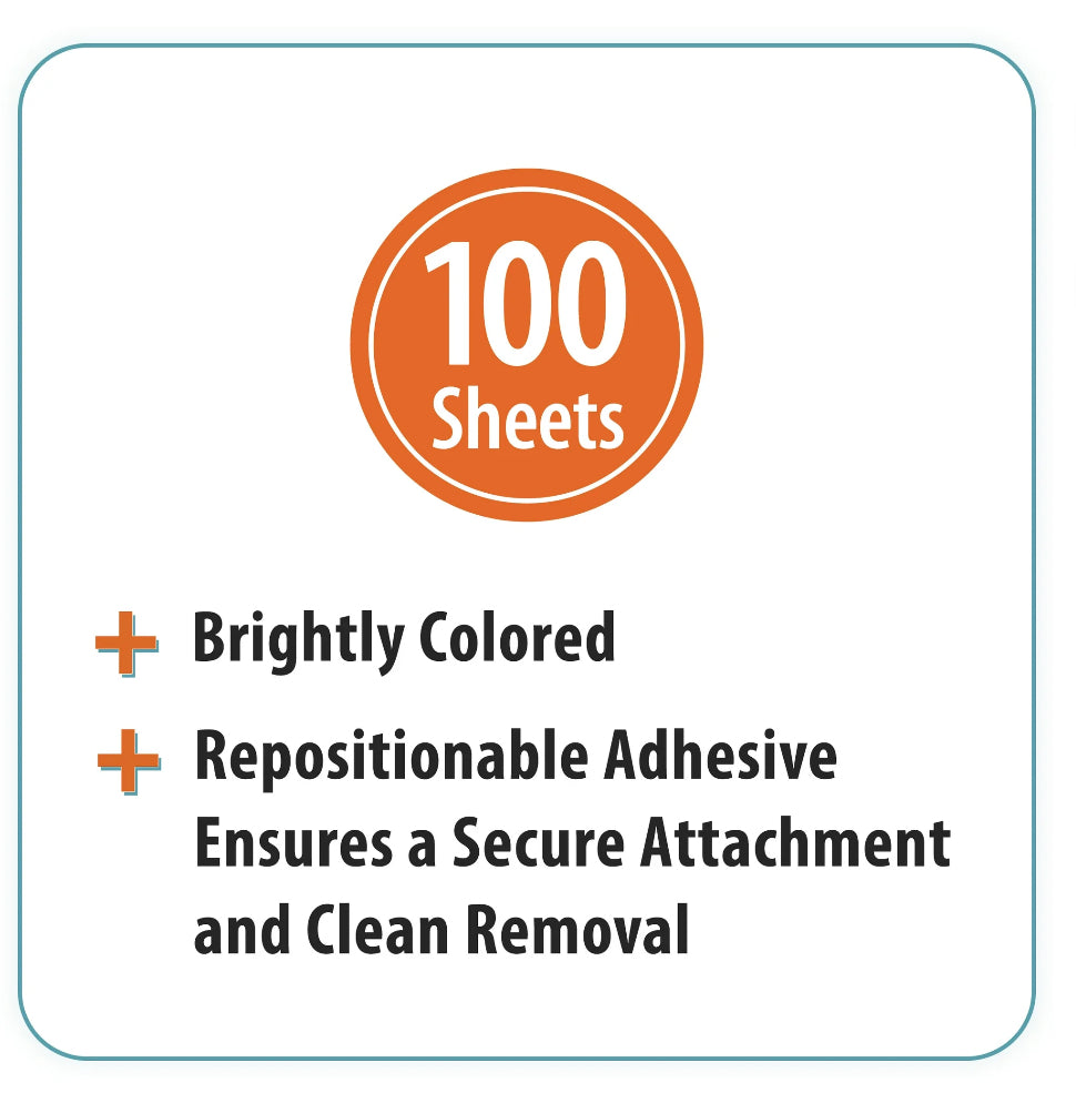 Sustainable Square Shaped Sticky Notes. 100 Sheets.
