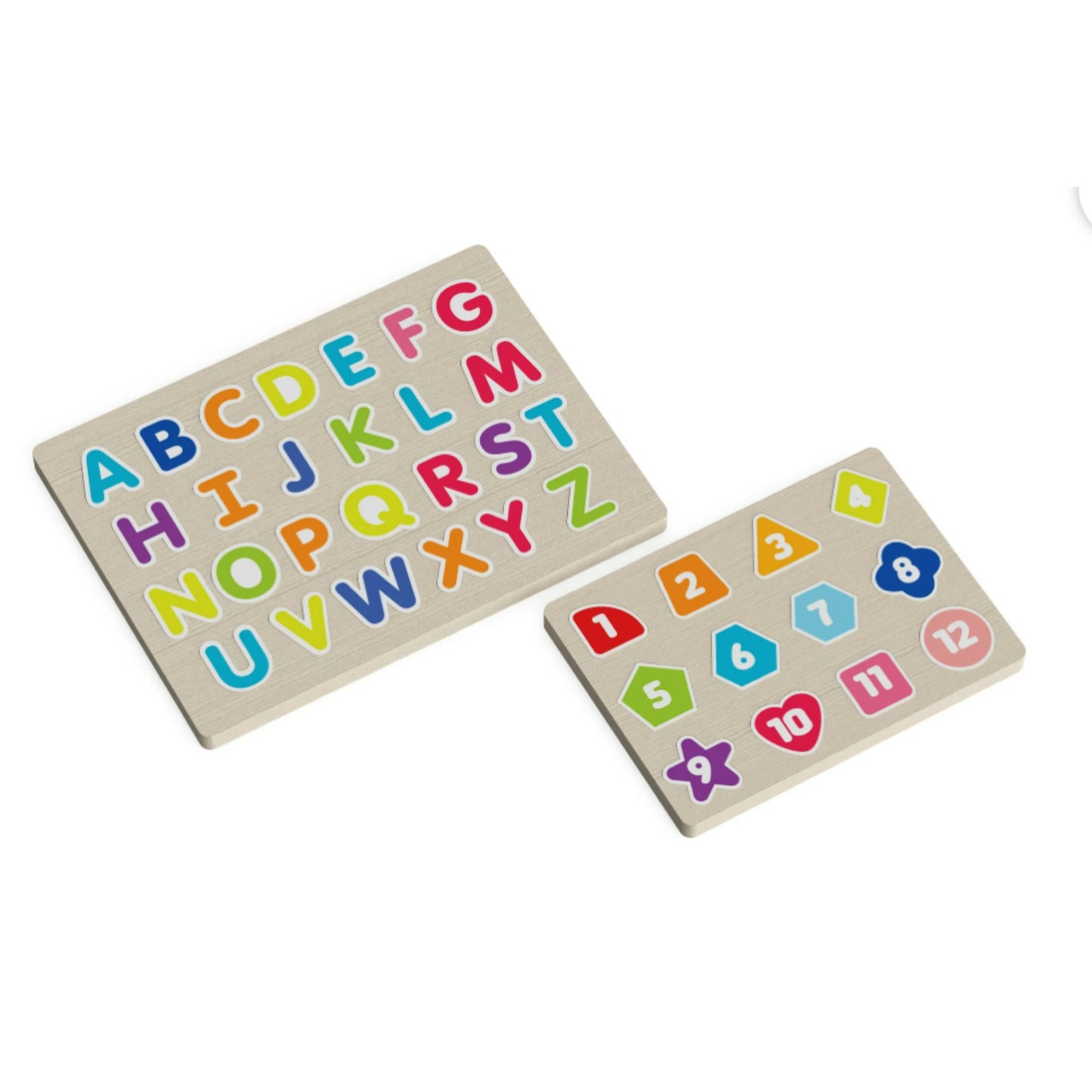 ABCs and 123s Chunky Wood Puzzles
