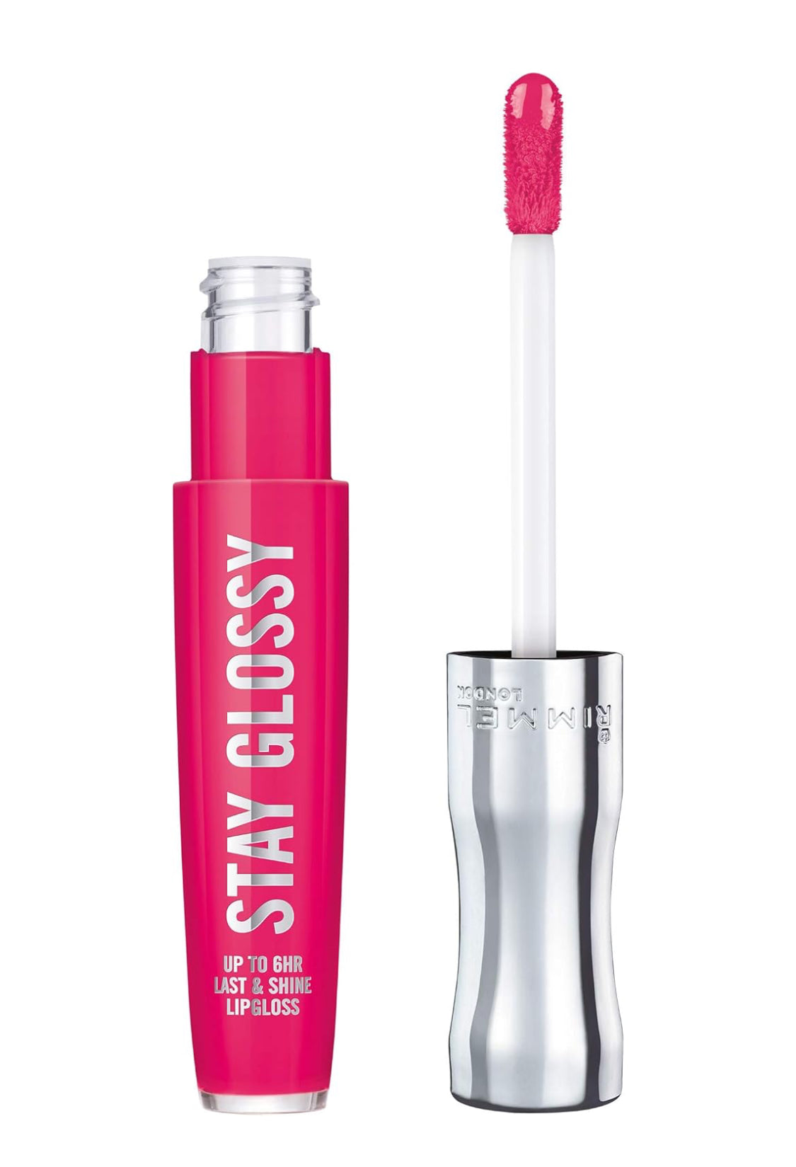 RIMMEL LONDON STAY GLOSSY LIP GLOSS. - 345 Pop Fizz Pink