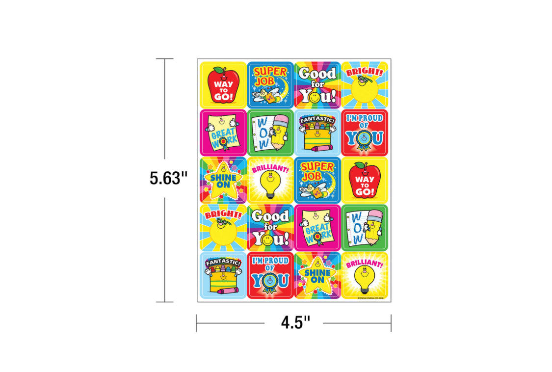 Winning Words Motivational Stickers. 120 ct