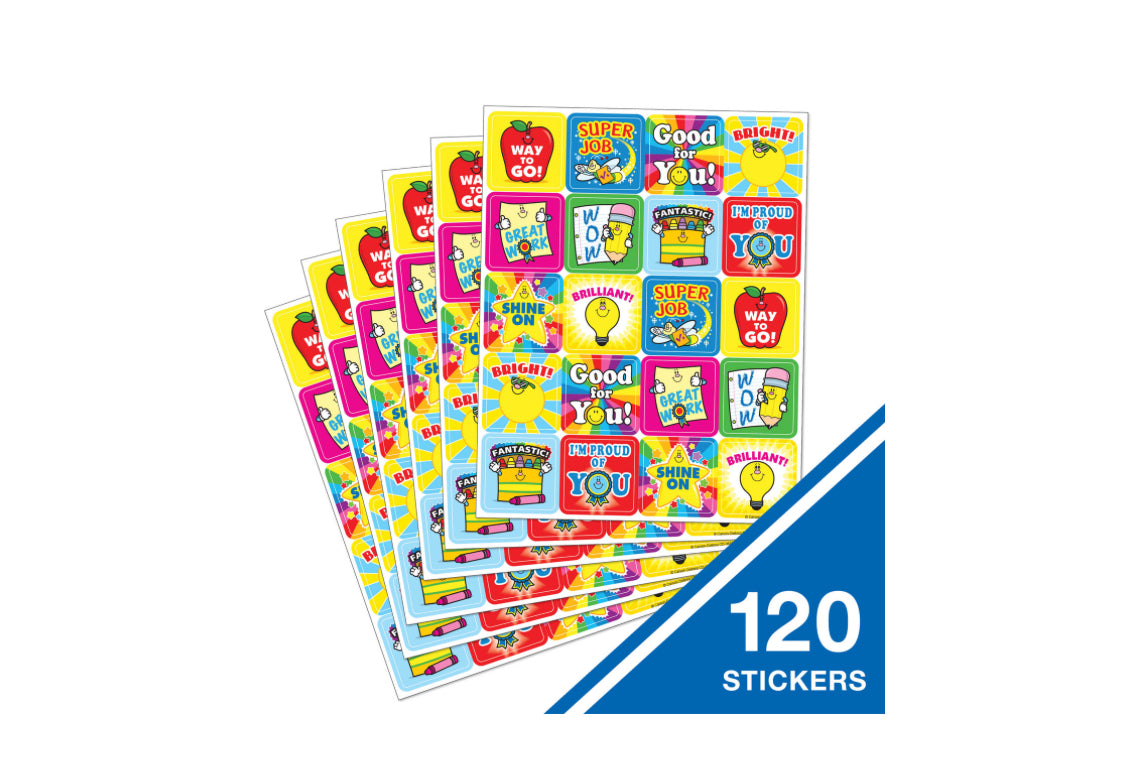 Winning Words Motivational Stickers. 120 ct