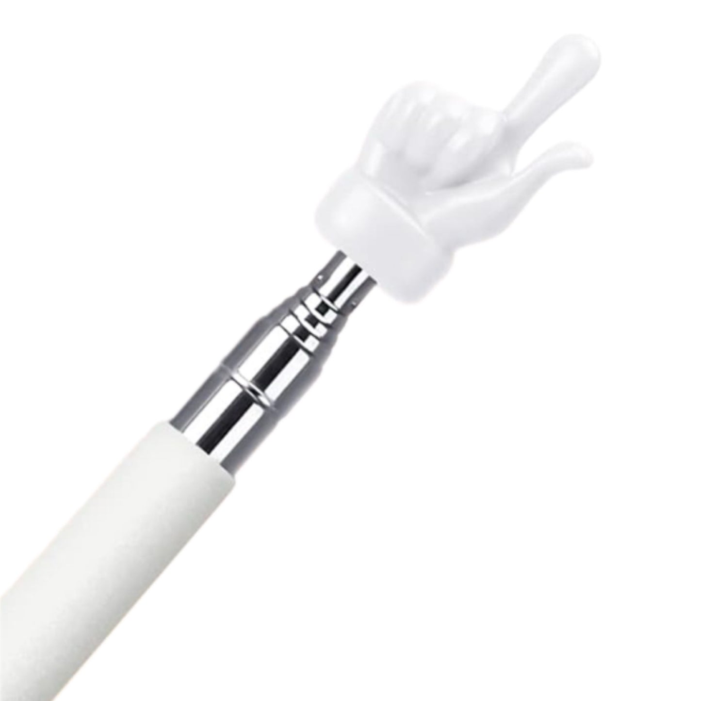 Retractable Finger Pointer. White.