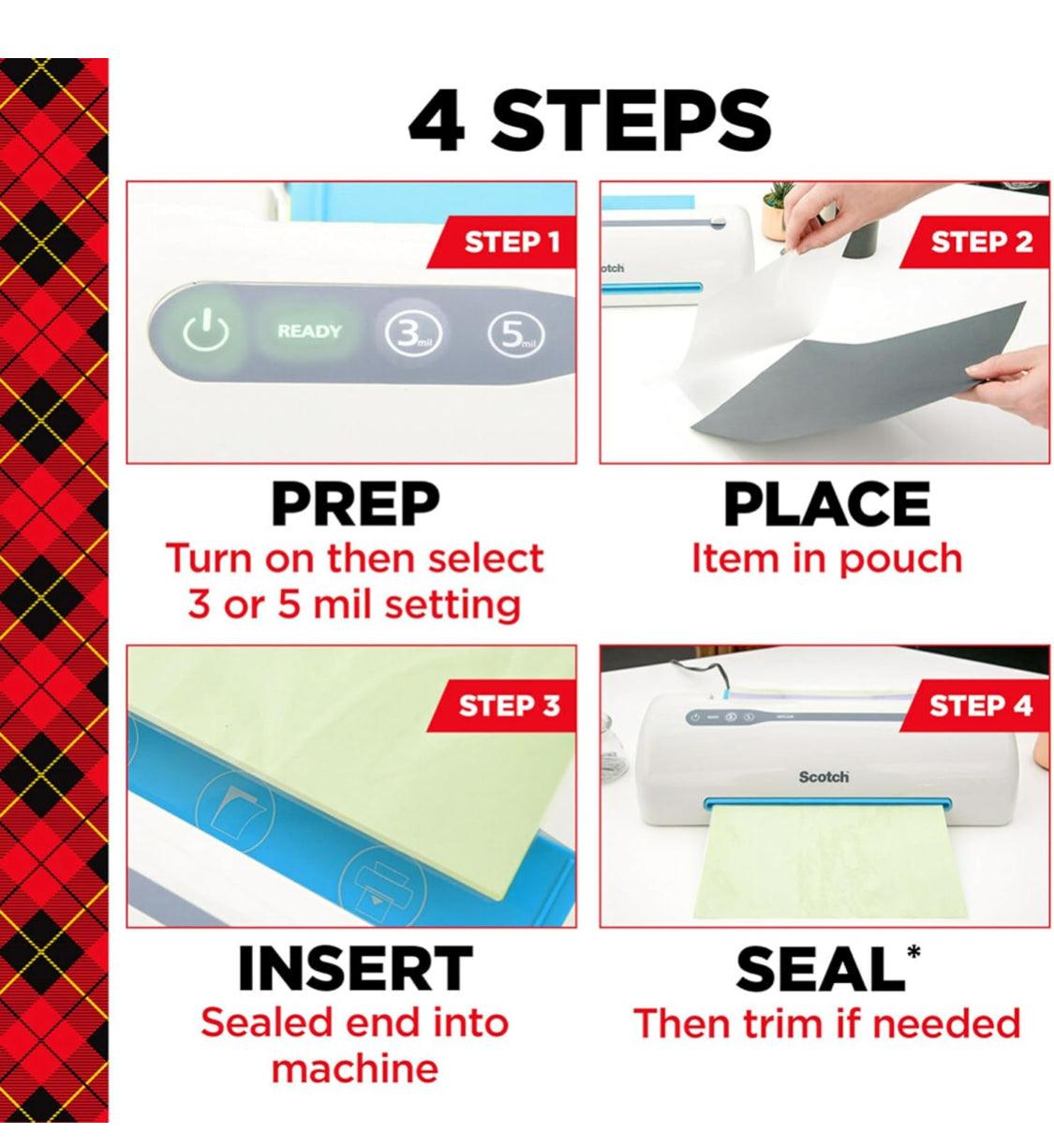Scotch Thermal Laminating Pouches, Letter Size, 8.9” x 11.4” 100-Pack