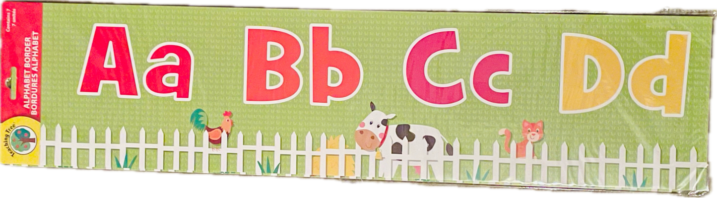 Teaching Tree Broad Alphabet Border