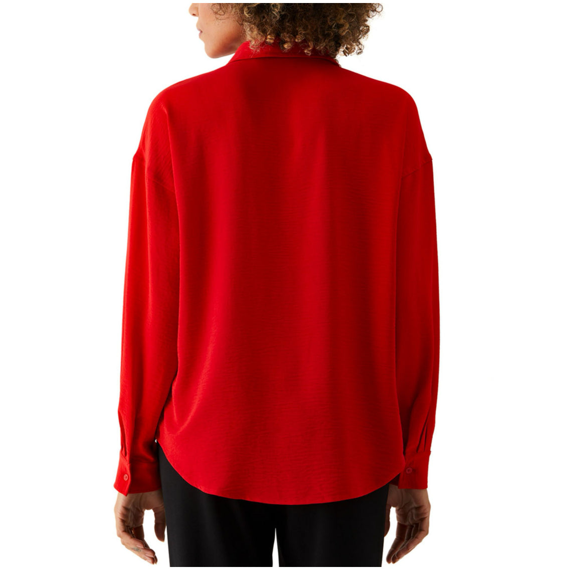 Rafaella Ladies Woven Top - True Red. Size: Small