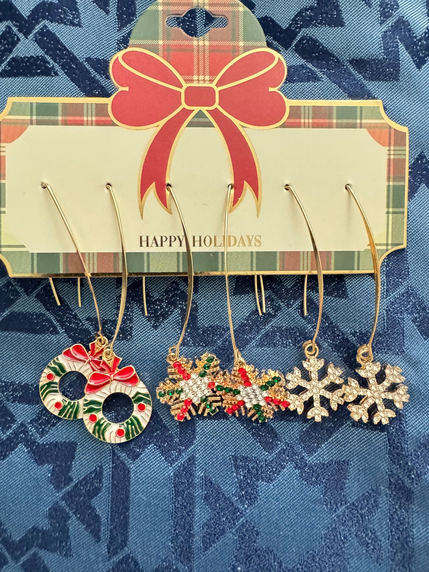 3-pairs Christmas Earrings Gift Set.