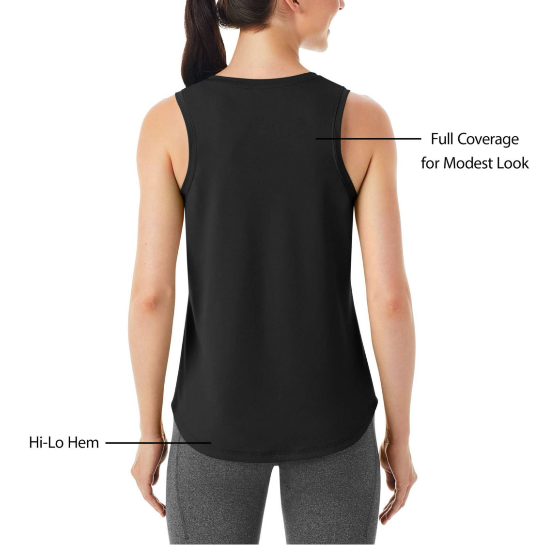 Member’s Mark Women Active Tank Top - Black. Size: Medium