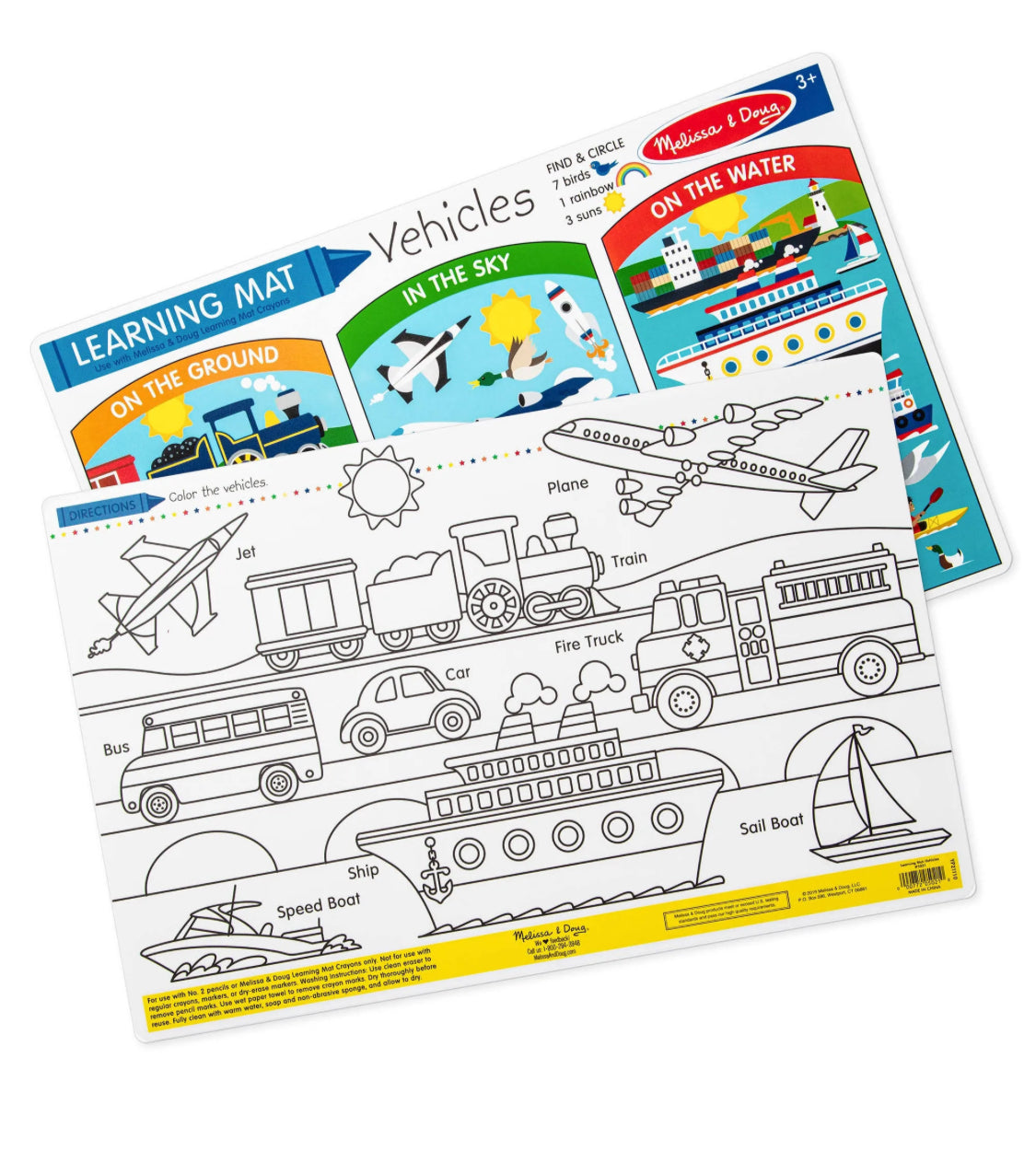 Melissa & Doug Vehicles Learning Mat