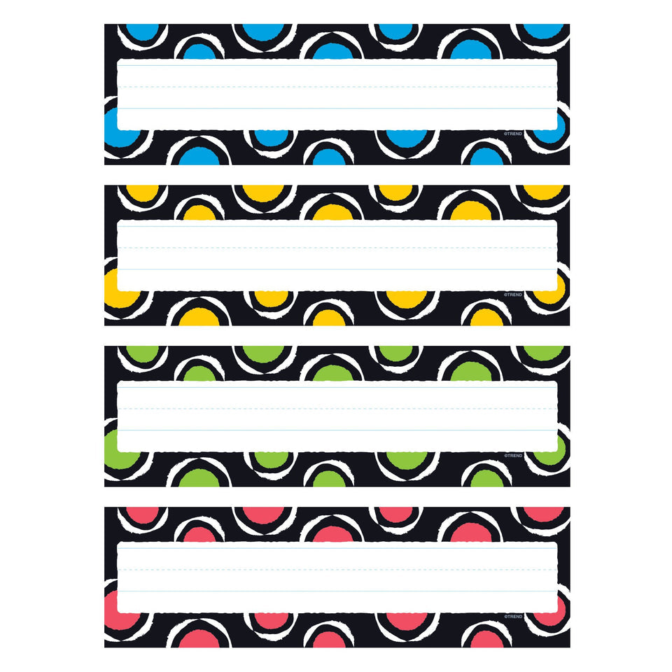 Bold Strokes Variety Pack Name Plates - Circles. 32 ct