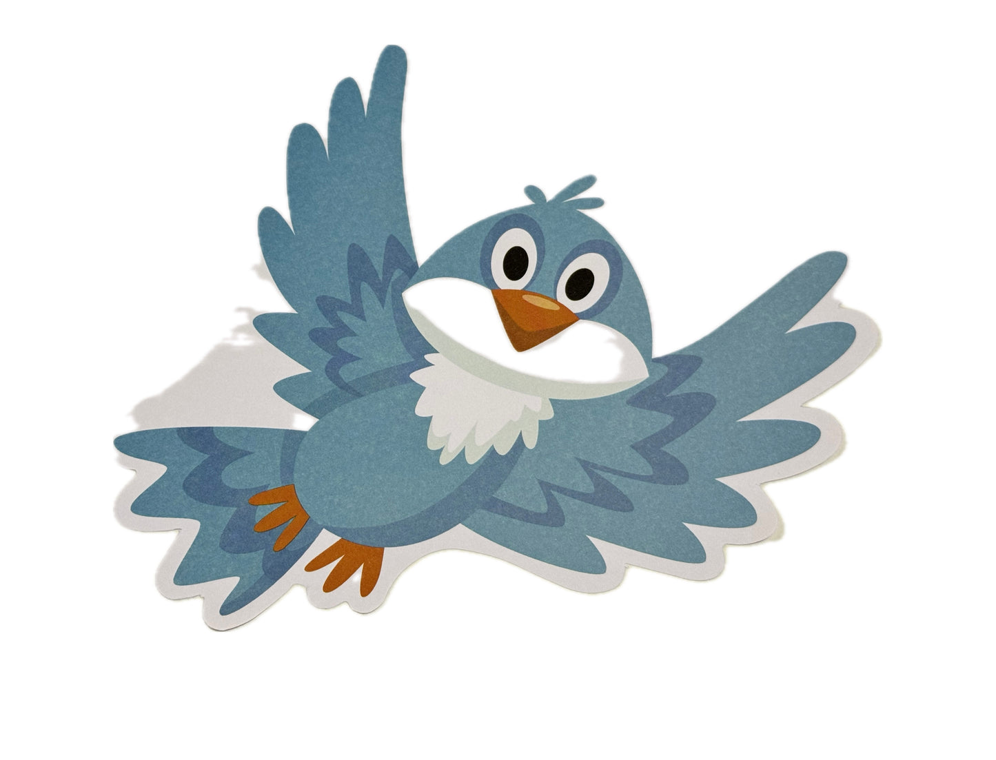 Shaped Decor Sheets - Blue Bird. 36 pieces.