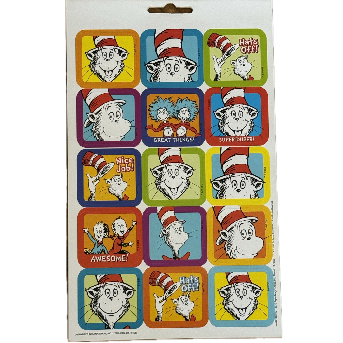 Dr. Seuss Book with Foil. 245 ct