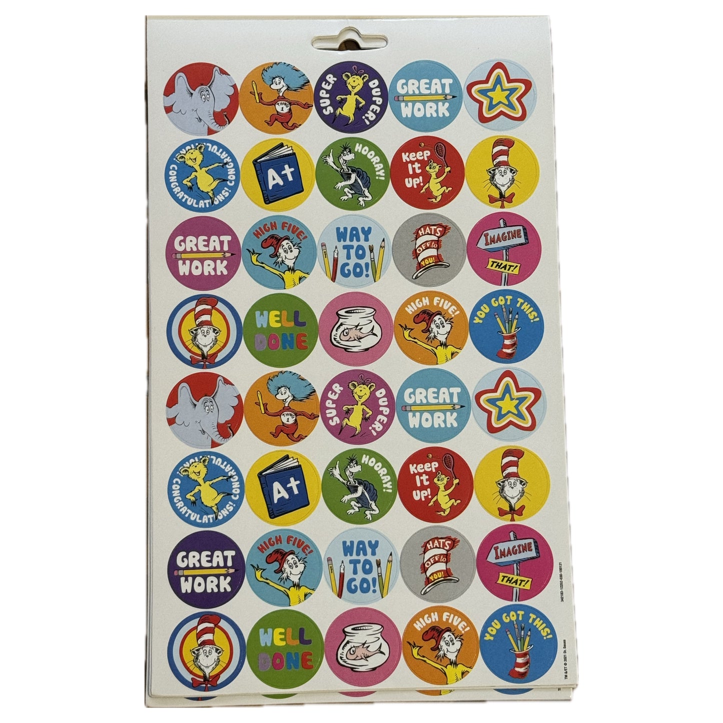Dr. Seuss Sticker Book. 400 ct