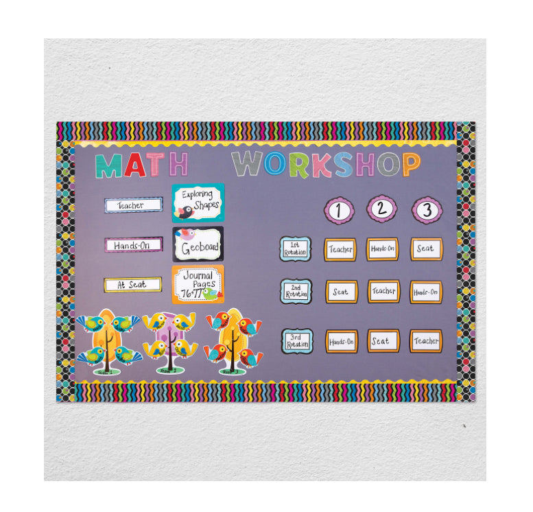 Colorful Chalkboard Cutouts. 36 ct