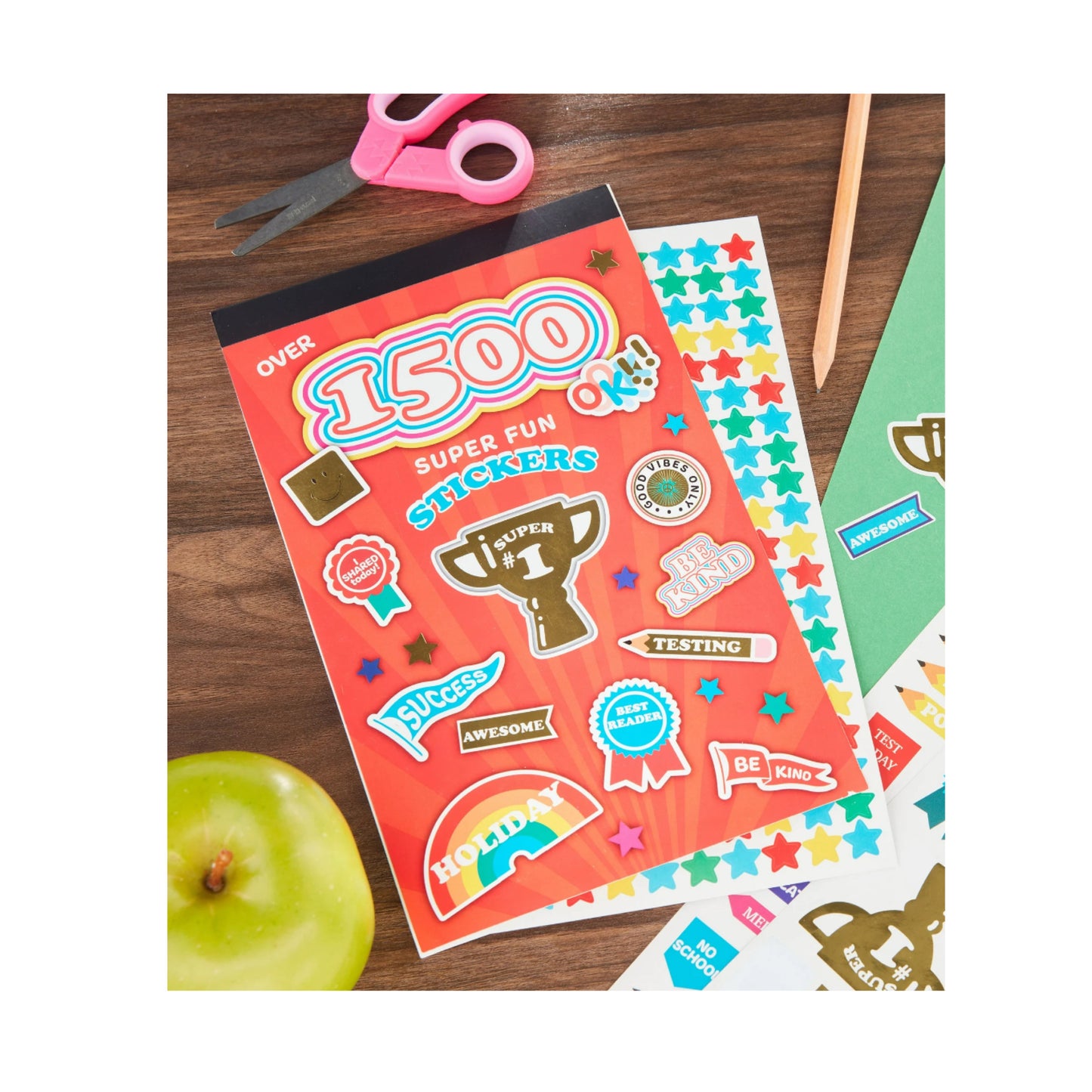 Pen+Gear Multi-Color Sticker Book. 1500+ Stickers.