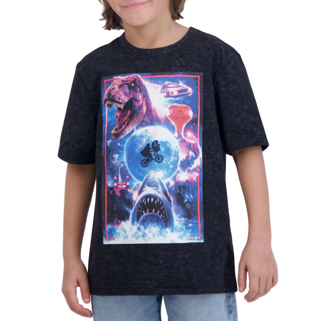 Unisex Kids Universal T-Shirt. Black. XL(14/16)