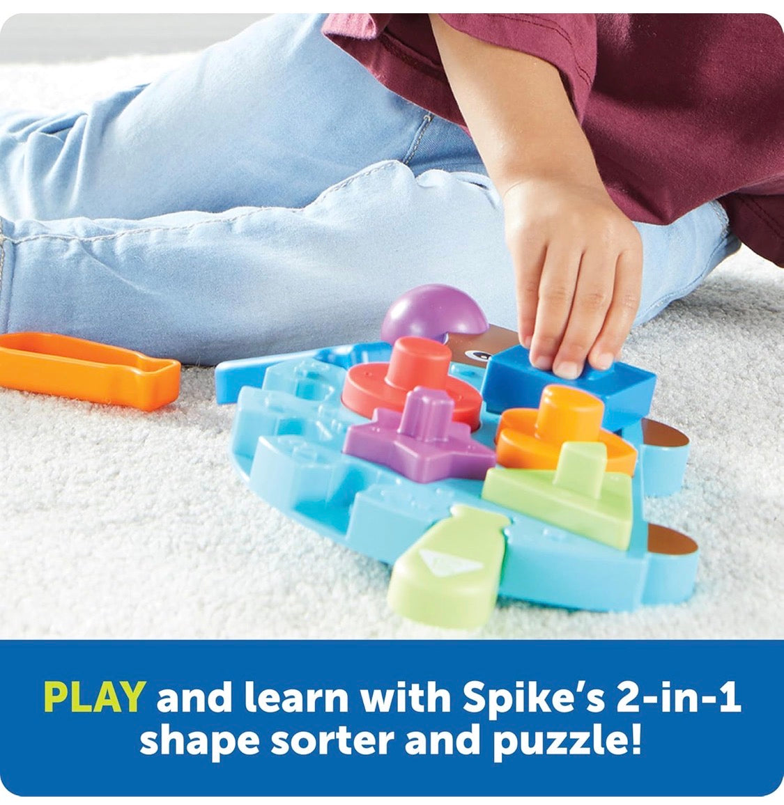 LR Spike the Fine Motor Hedgehog Puzzle Playmate 11 pieces. 18m+