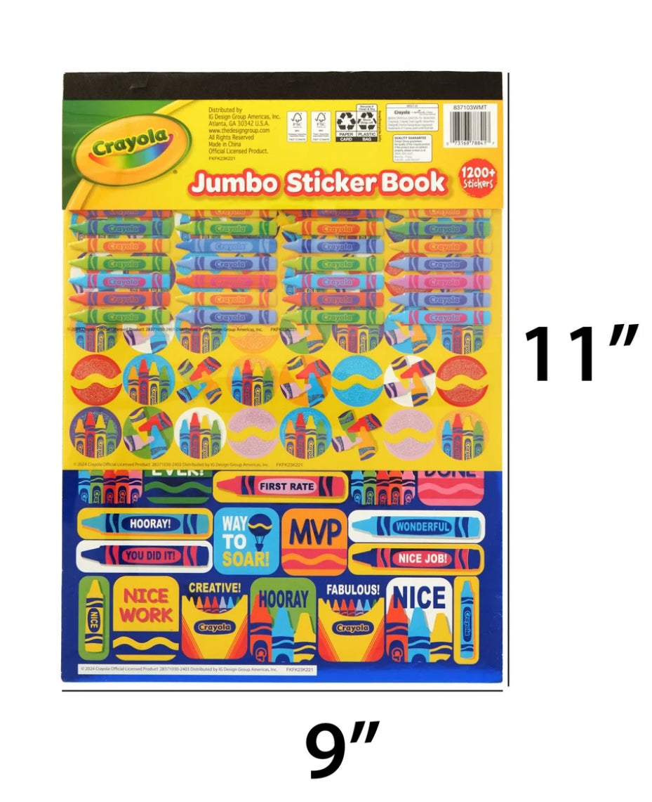 Jumbo Sticker Book. 1200+ Stickers.
