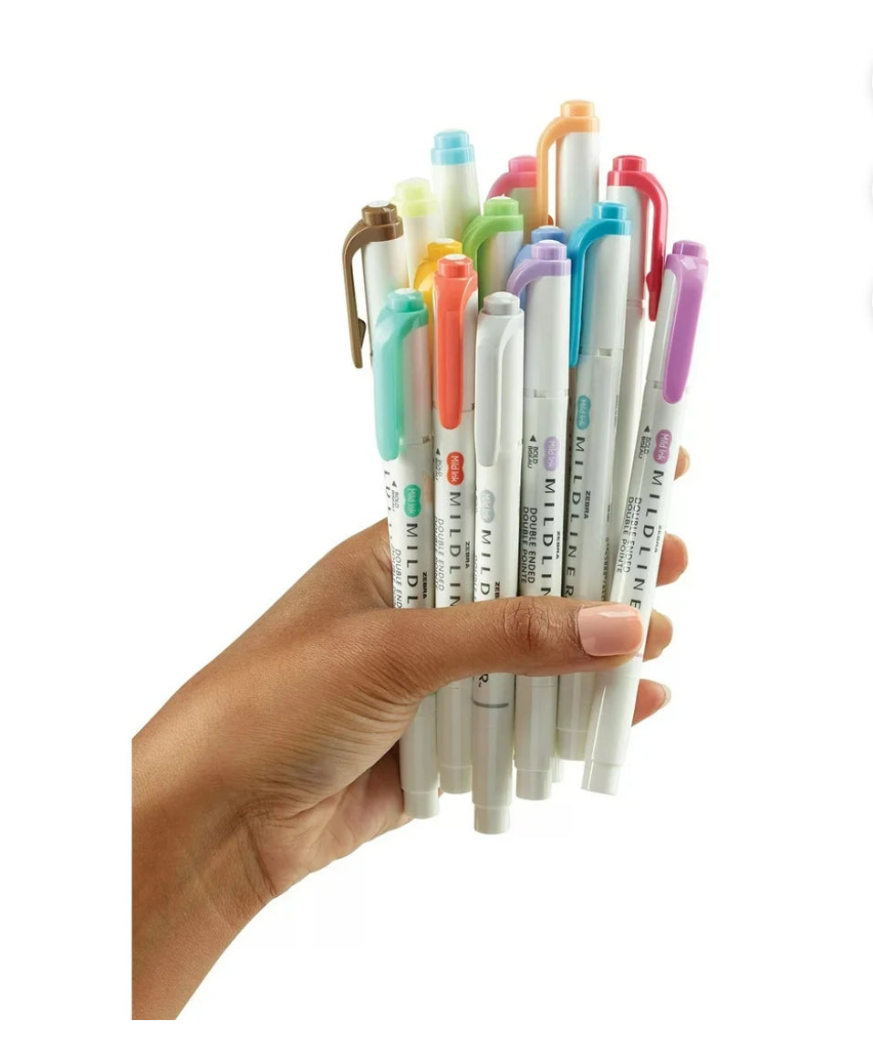 Mildliner Double Ended
Creative Markers. Assorted 18 pk.