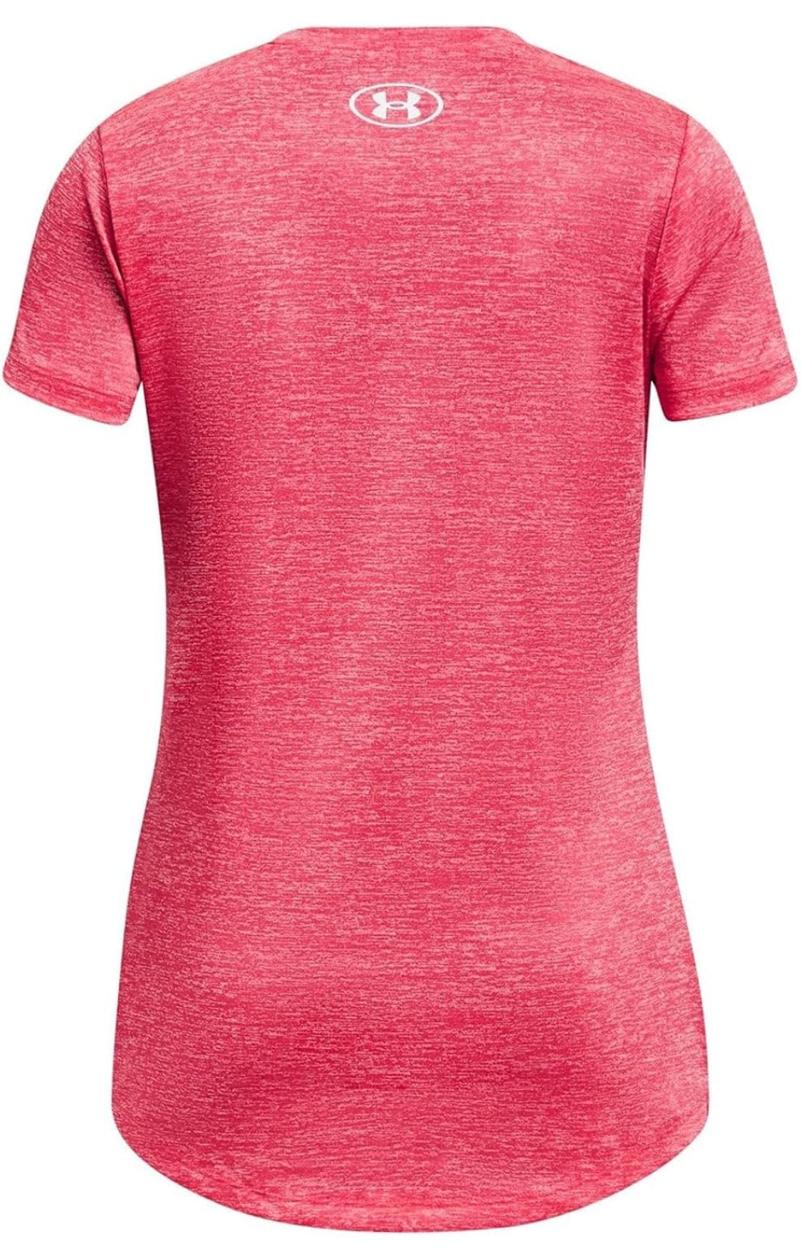 Under Armour Girls' Tech Big Logo Twist Short Sleeve T-Shirt - Pink Shock. Size: YXL