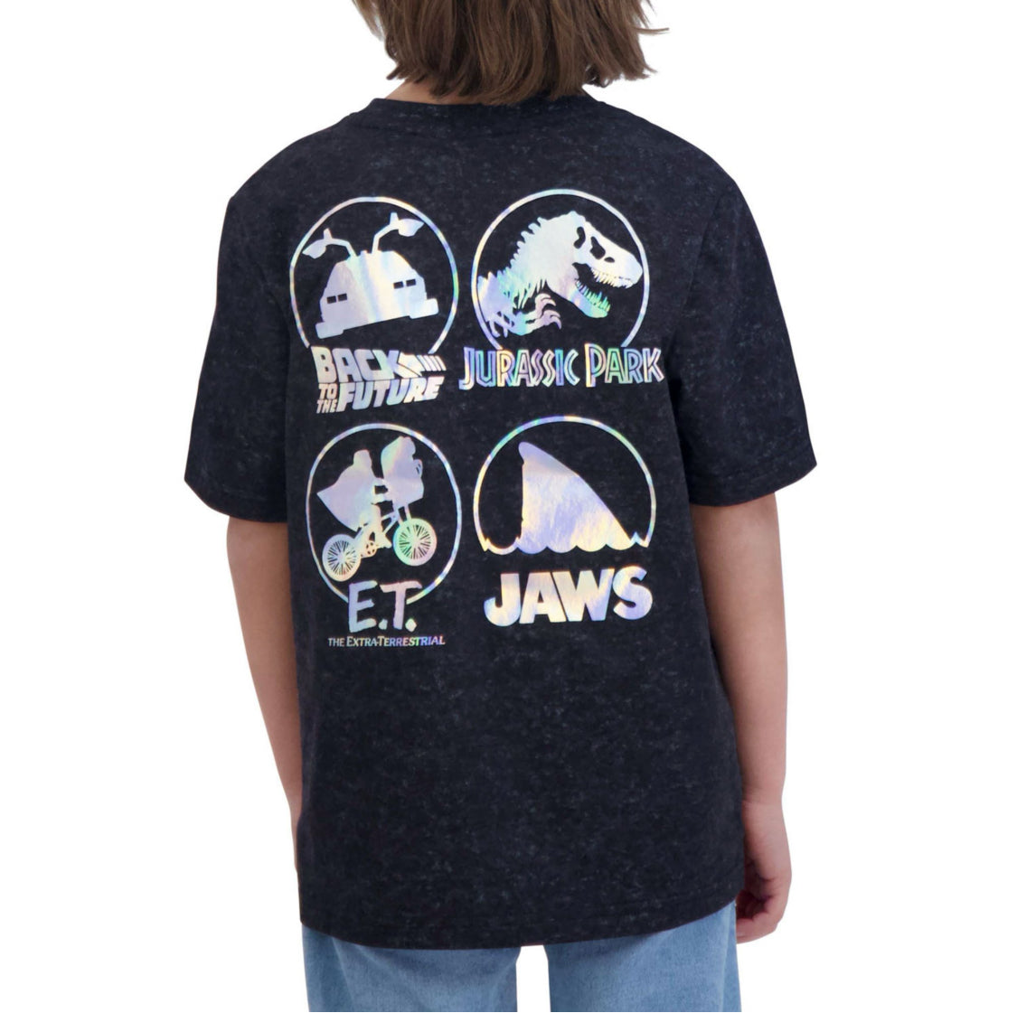Unisex Kids Universal T-Shirt. Black. XL(14/16)