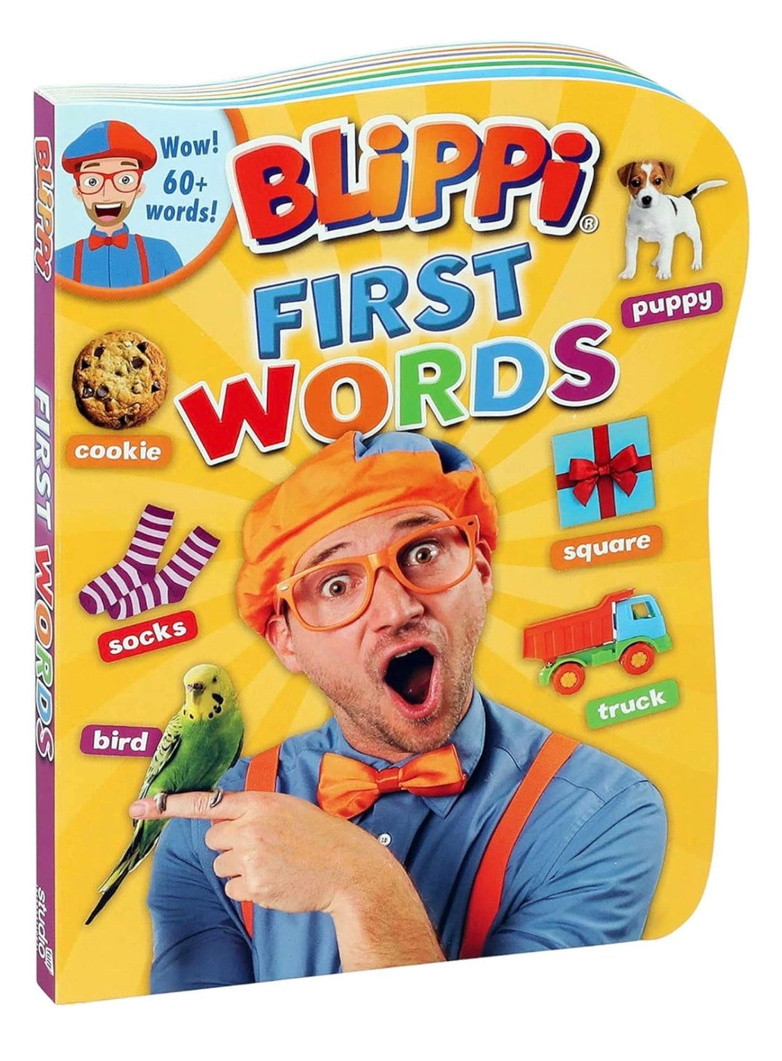 Blippi First Words Board Book – 60+ Early Learning Words for Toddlers