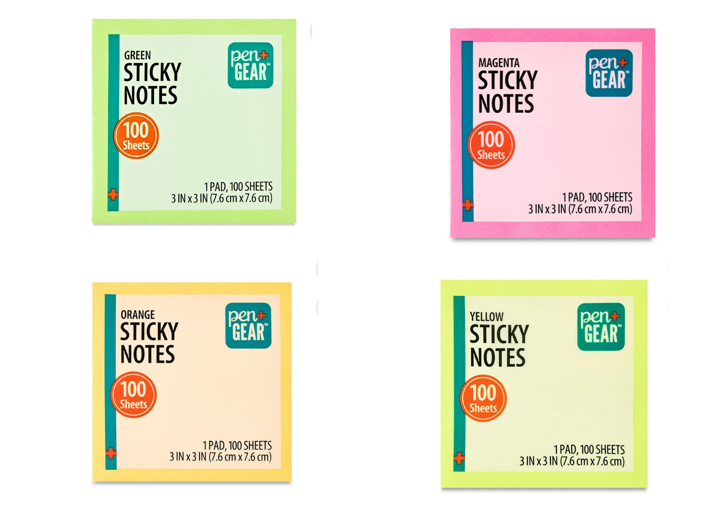 Sustainable Square Shaped Sticky Notes. 100 Sheets.