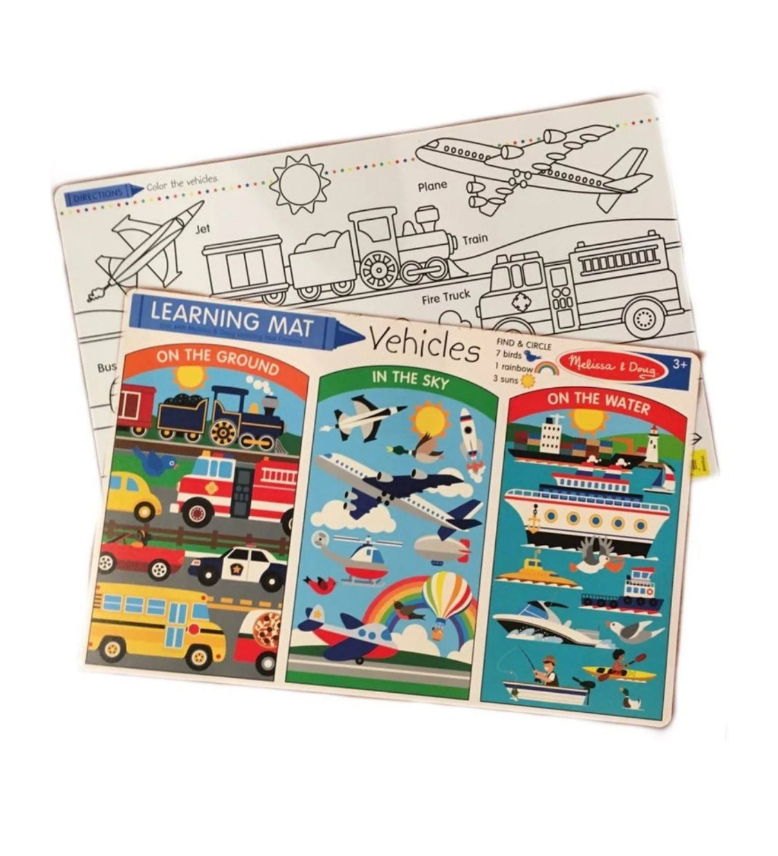 Melissa & Doug Vehicles Learning Mat