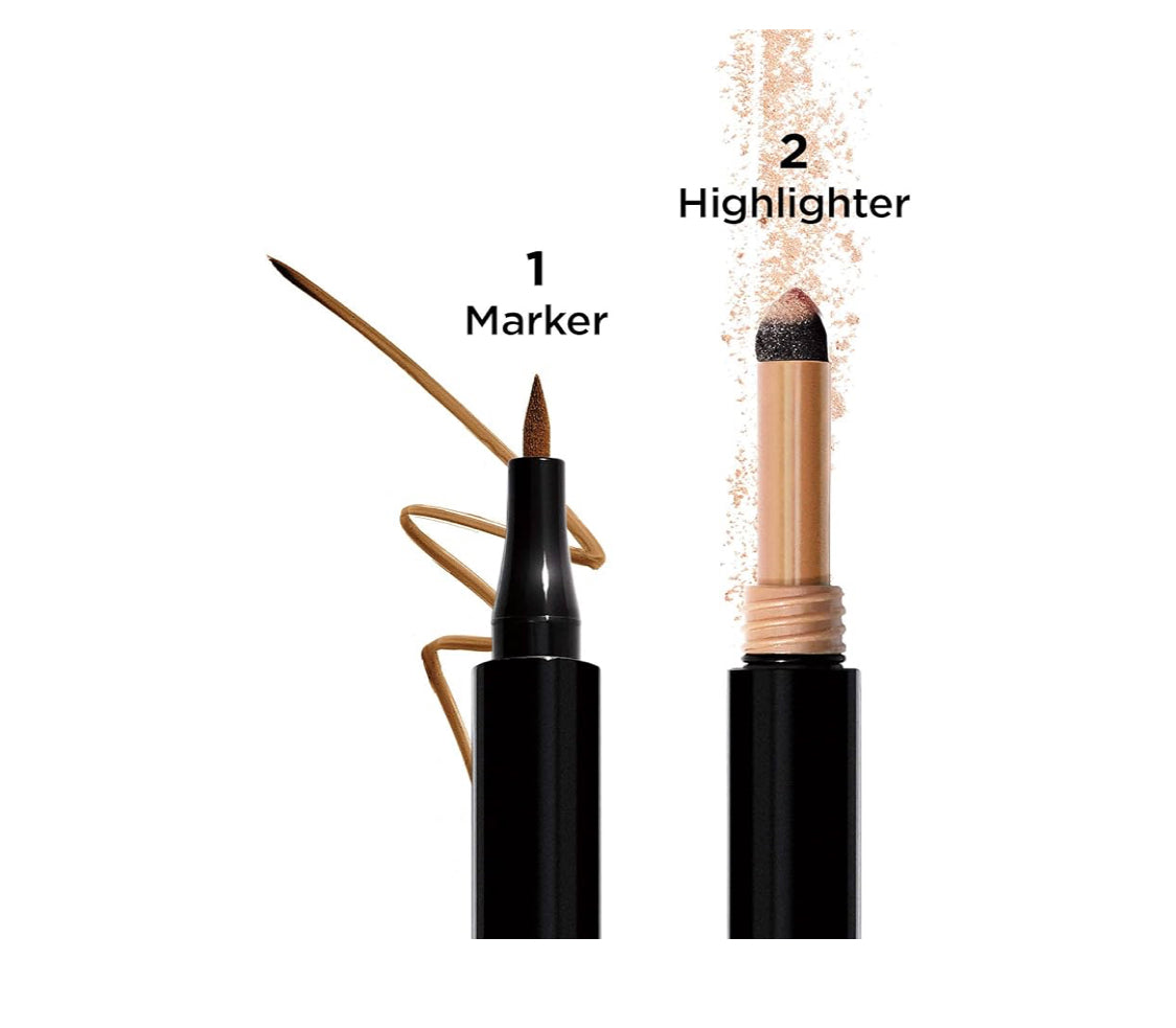 Revlon Colorstay Shape & Glow Eye Brow Marker and Highlighter - 255 Soft Brown