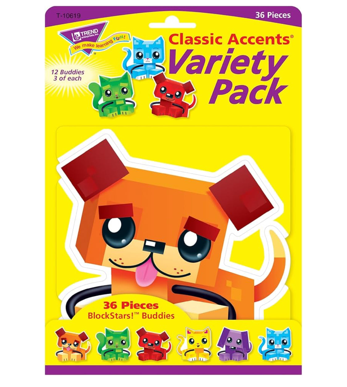 BlockStars! Buddies Classic Accents Variety Pack, 36 ct
