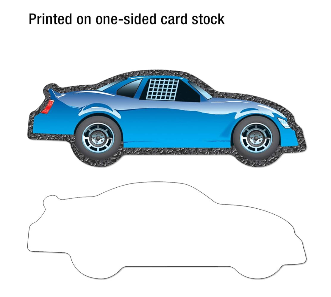 Race Car Assorted Cutouts. 48 ct