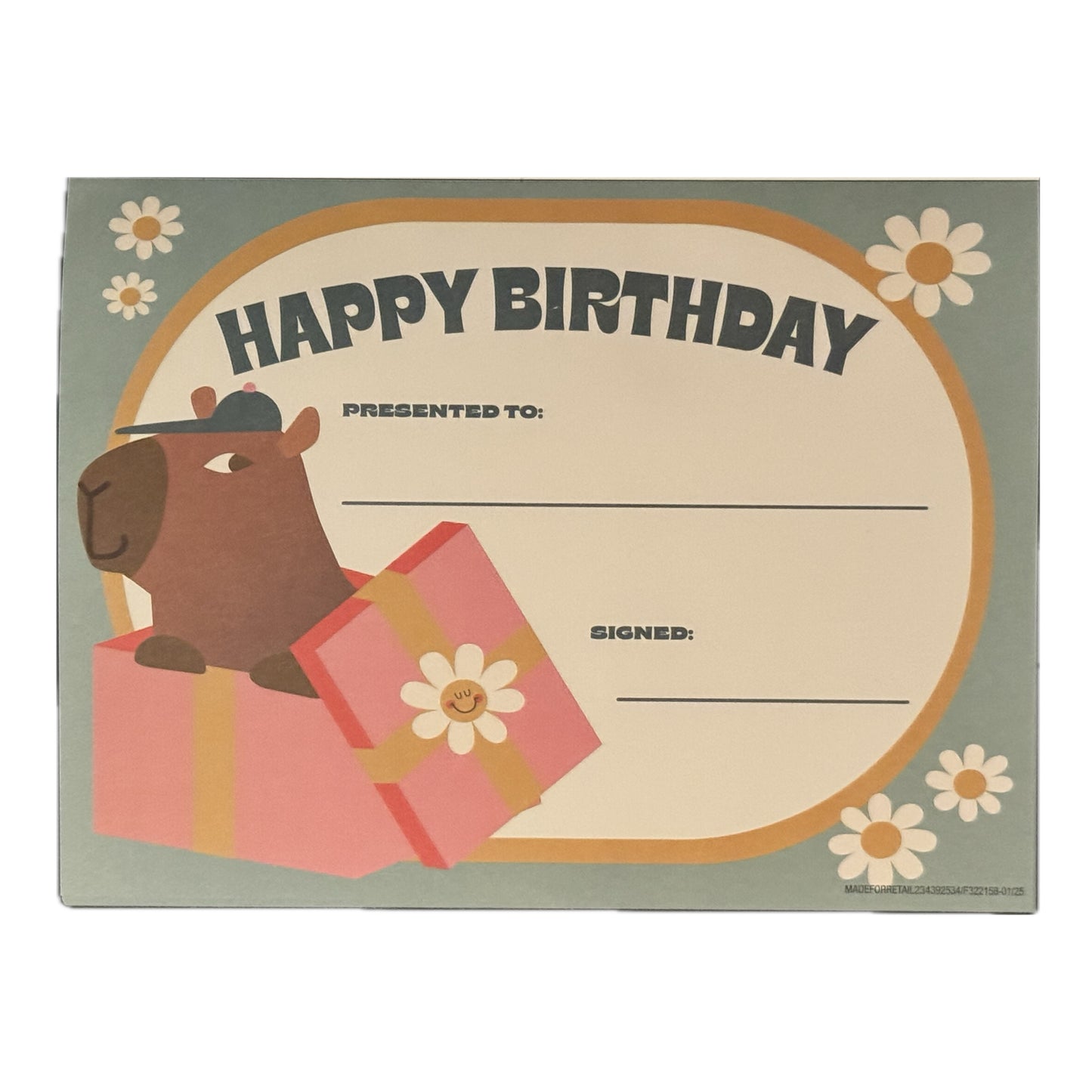Classroom Certificate Book. 90 ct.