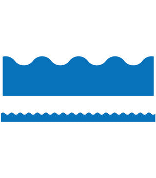 Blue Scalloped Borders