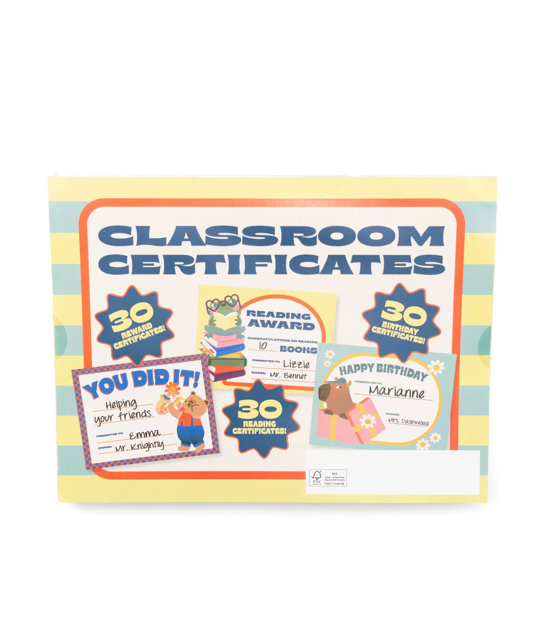 Classroom Certificate Book. 90 ct.