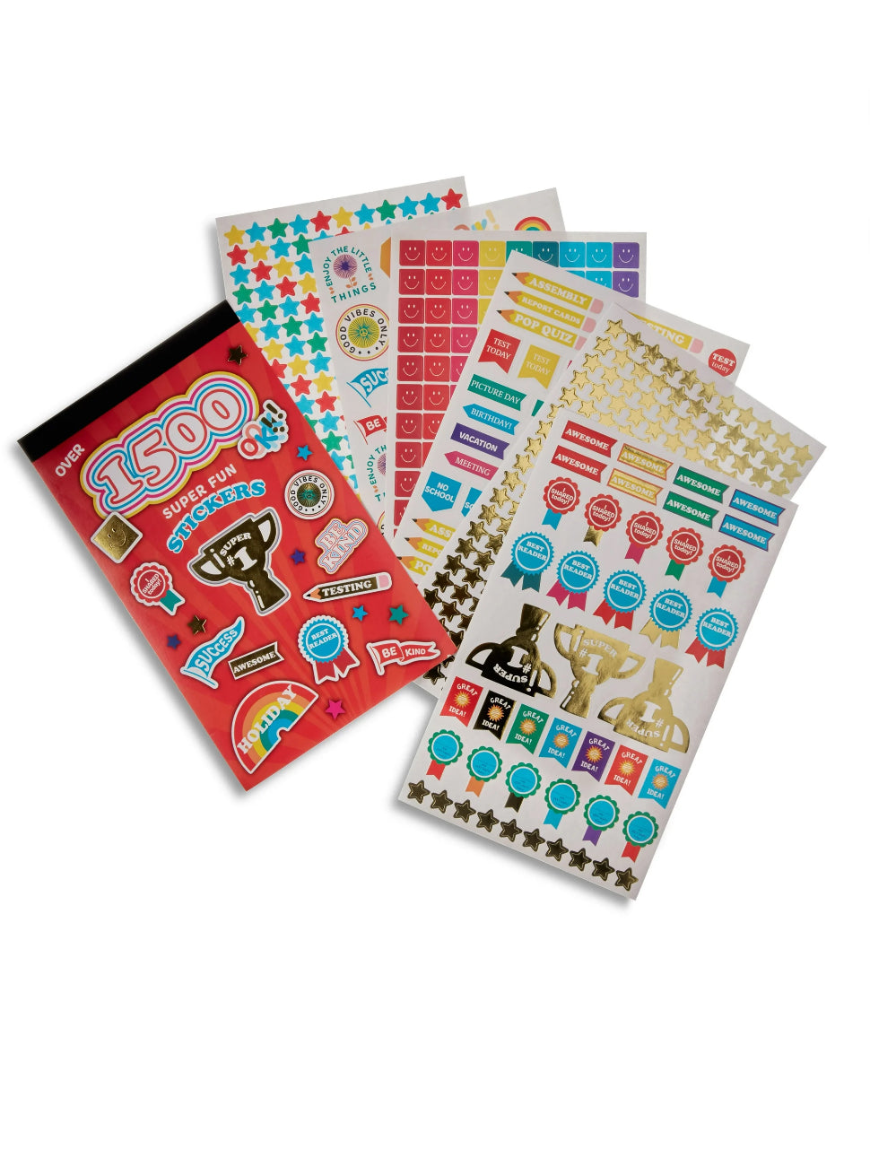 Pen+Gear Multi-Color Sticker Book. 1500+ Stickers.