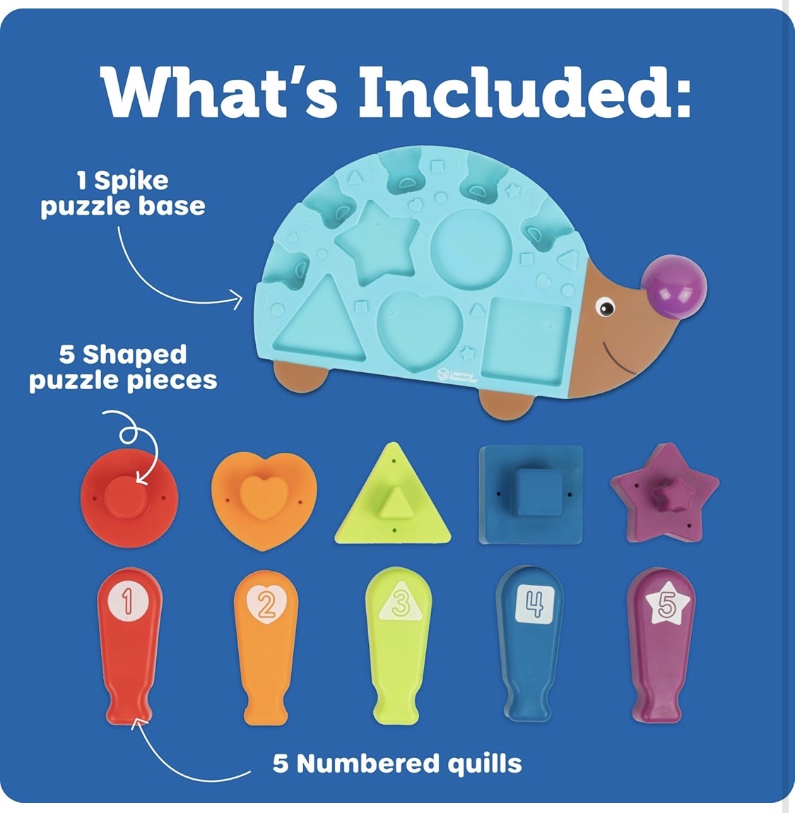 LR Spike the Fine Motor Hedgehog Puzzle Playmate 11 pieces. 18m+