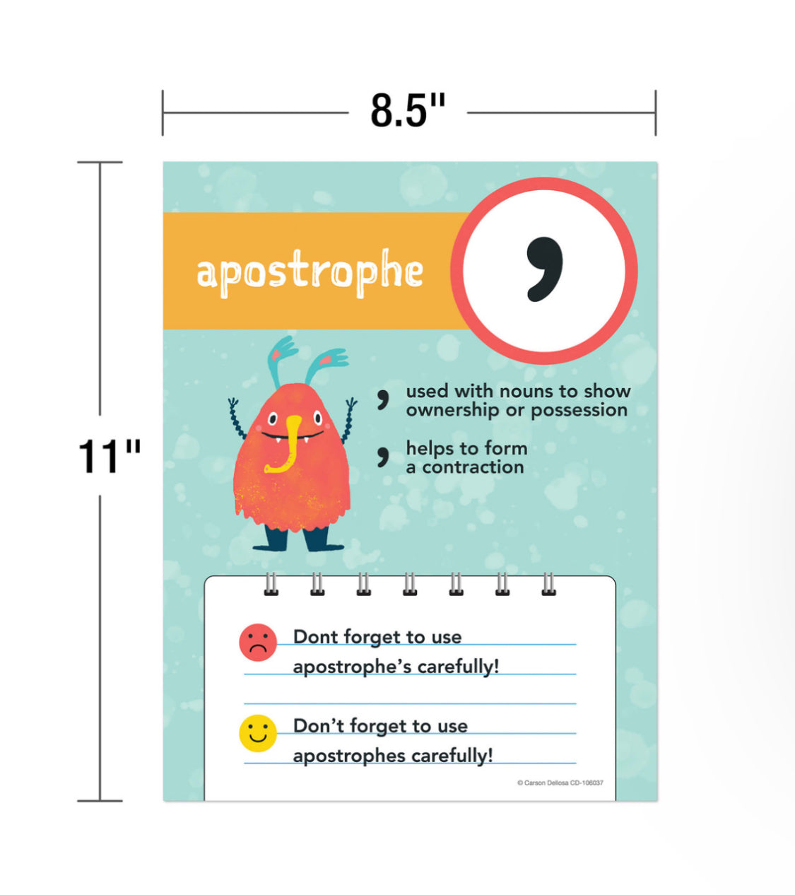 Punctuation Mini Poster Set. 12 pieces.
