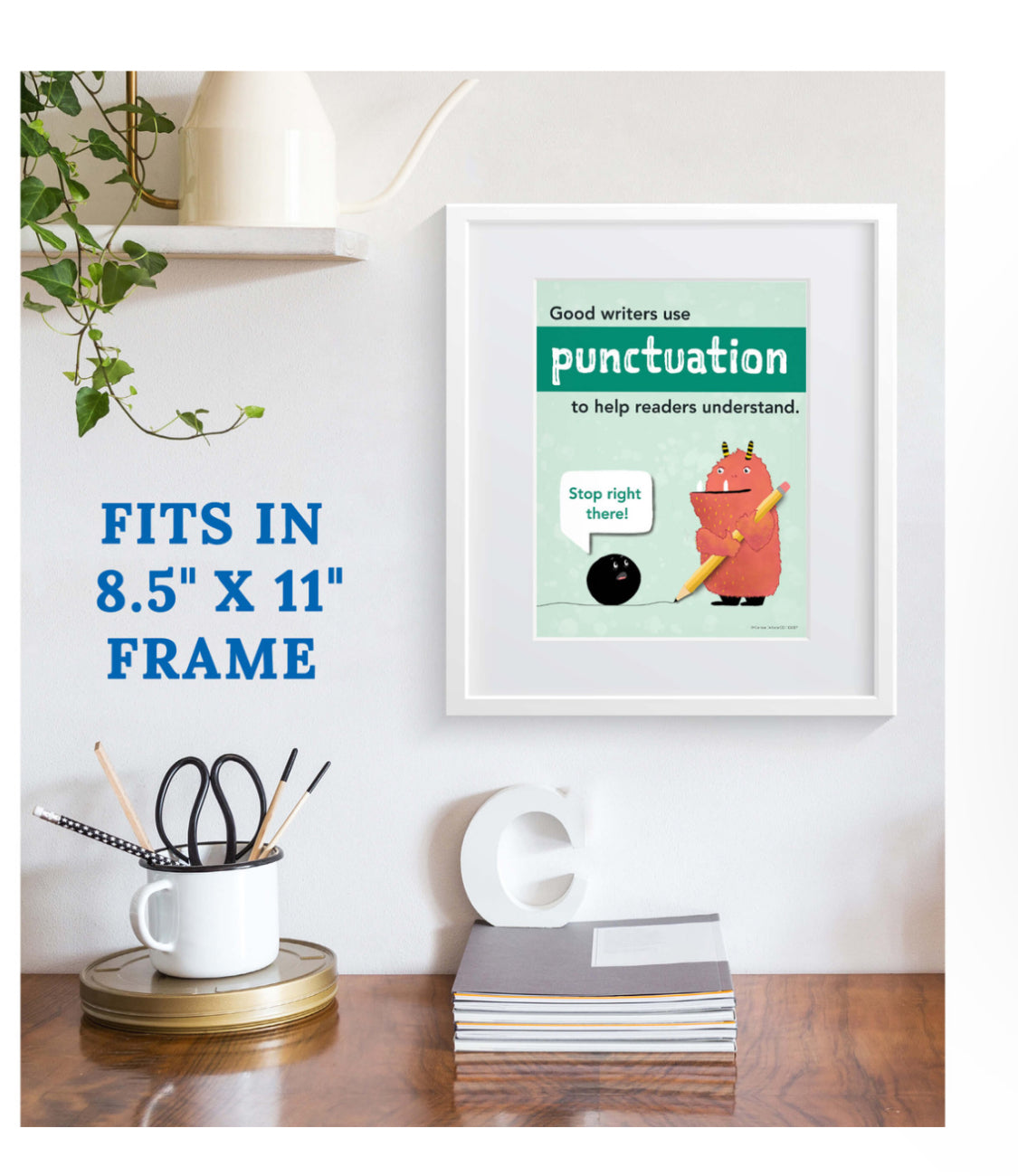 Punctuation Mini Poster Set. 12 pieces.