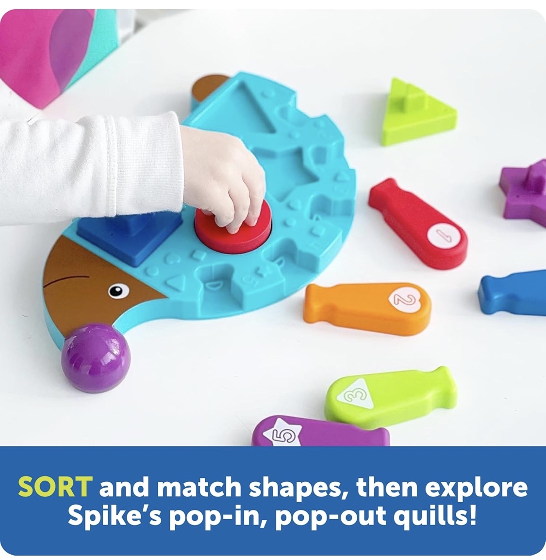 LR Spike the Fine Motor Hedgehog Puzzle Playmate 11 pieces. 18m+