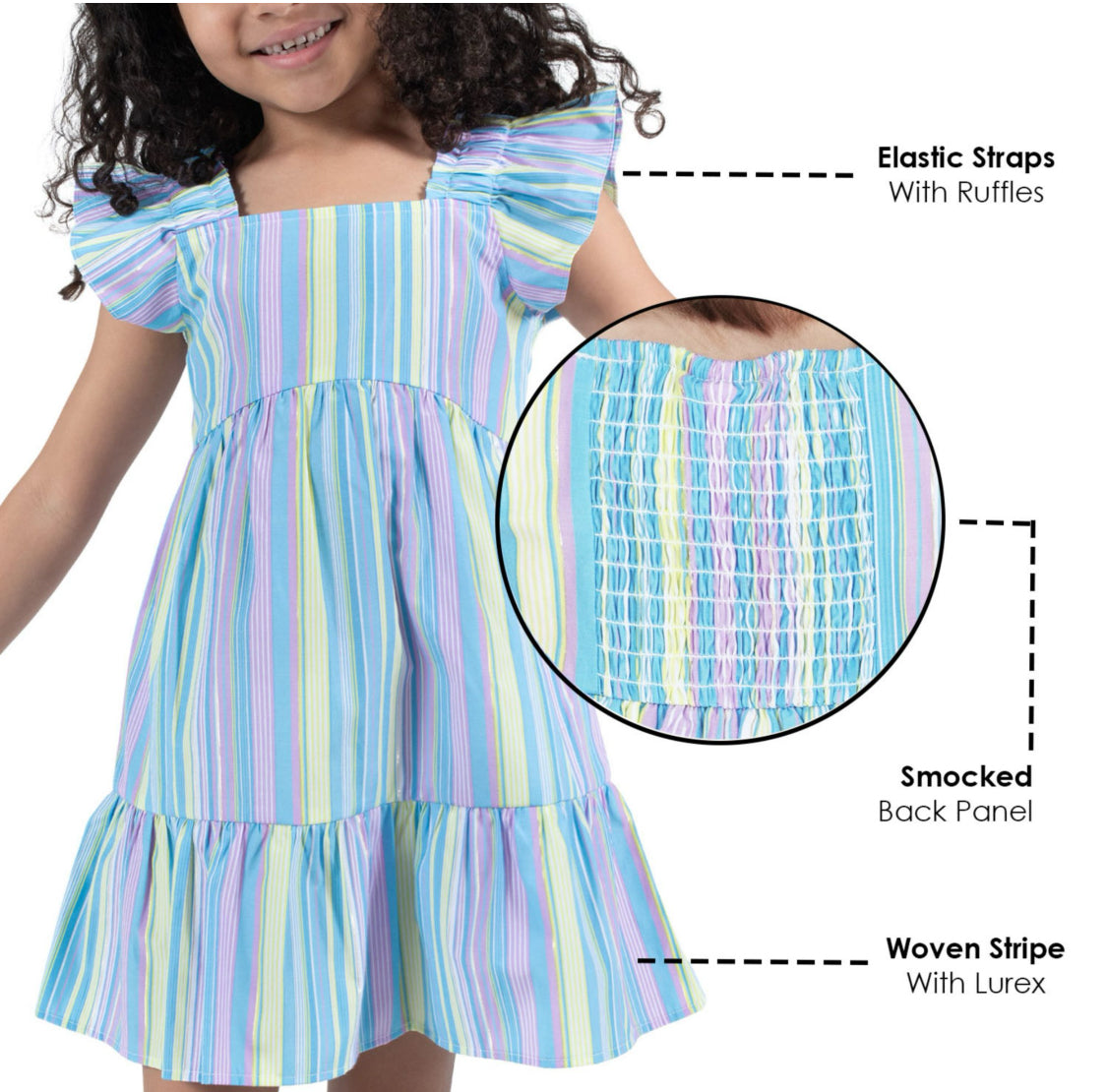 Summer Woven Dress with match Bloomers. 2 pieces. 18M