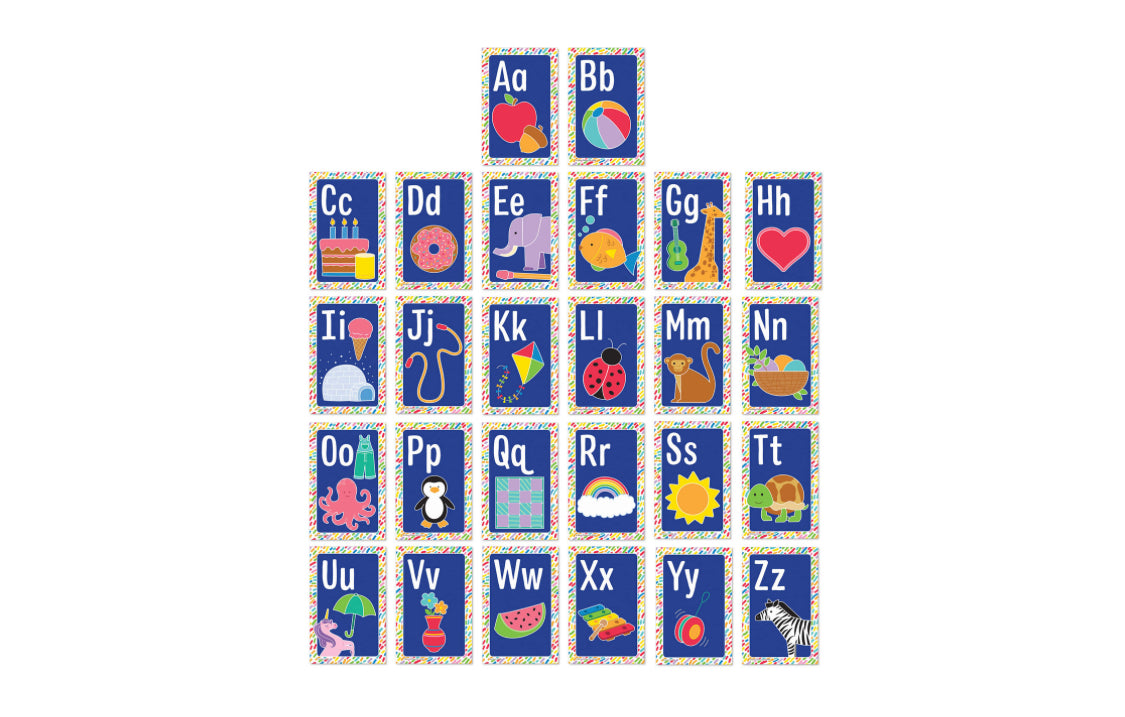 Alphabet Cards Mini Poster Set. 26 pieces