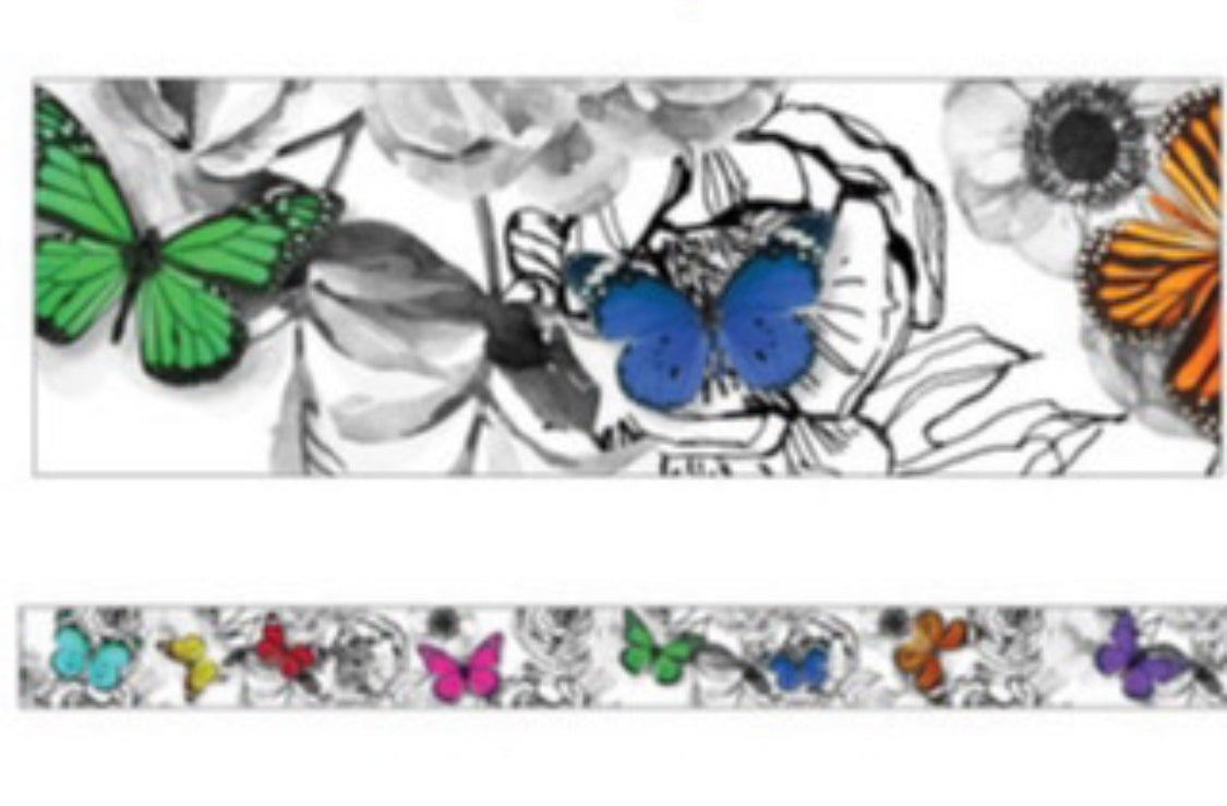 Butterflies Straight Borders