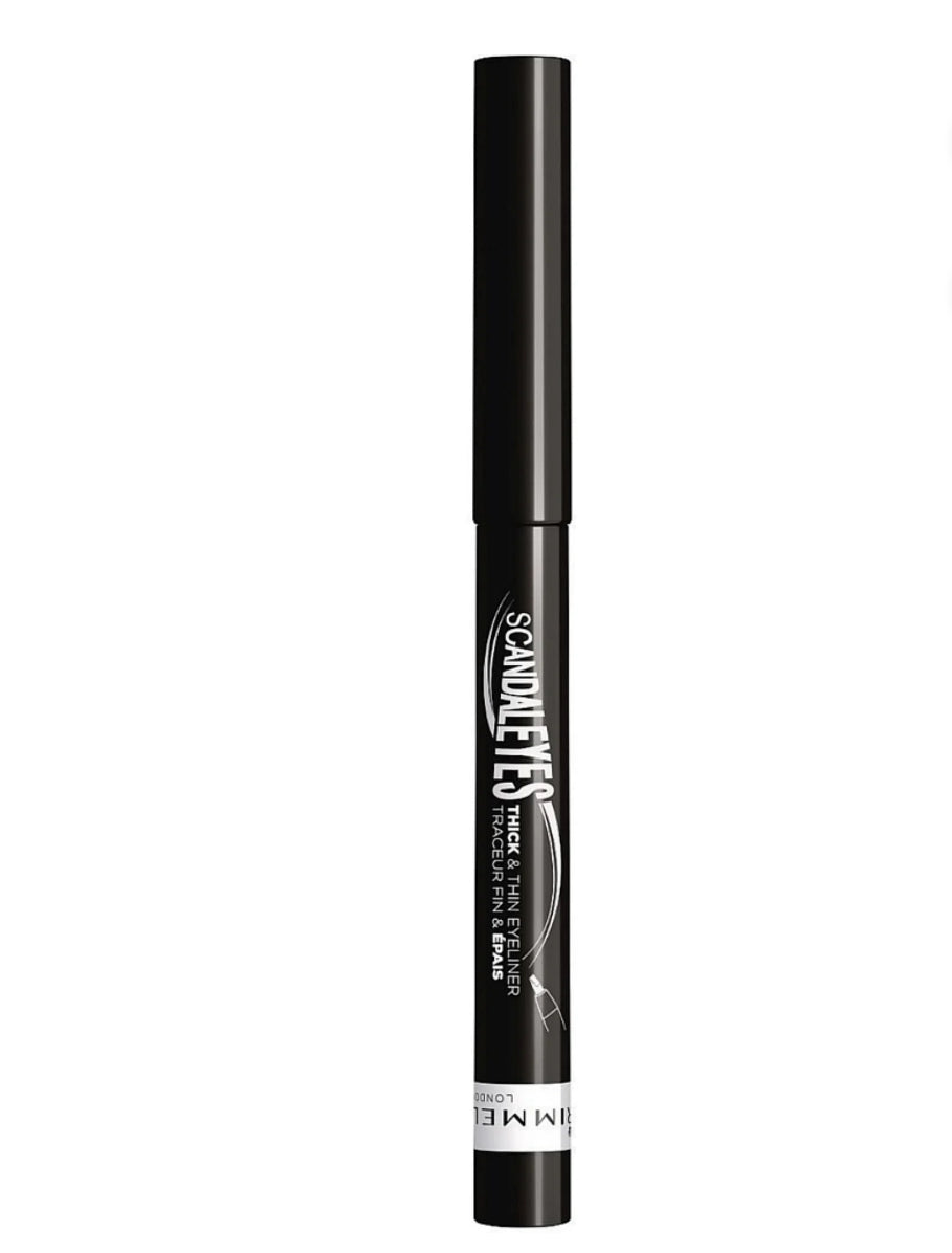 RIMMEL LONDON SCANDALEYES THICK & THIN EYELINER - 001 Black