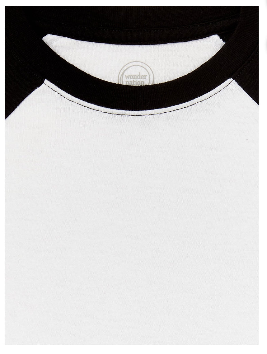 Boys' Raglan Short Sleeve T-Shirt. Size: XS(4-5)