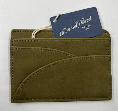 Card Wallet. Green. 3.5” x 4.5”