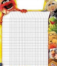 Paper Magic Muppets Incentive Grid Chart