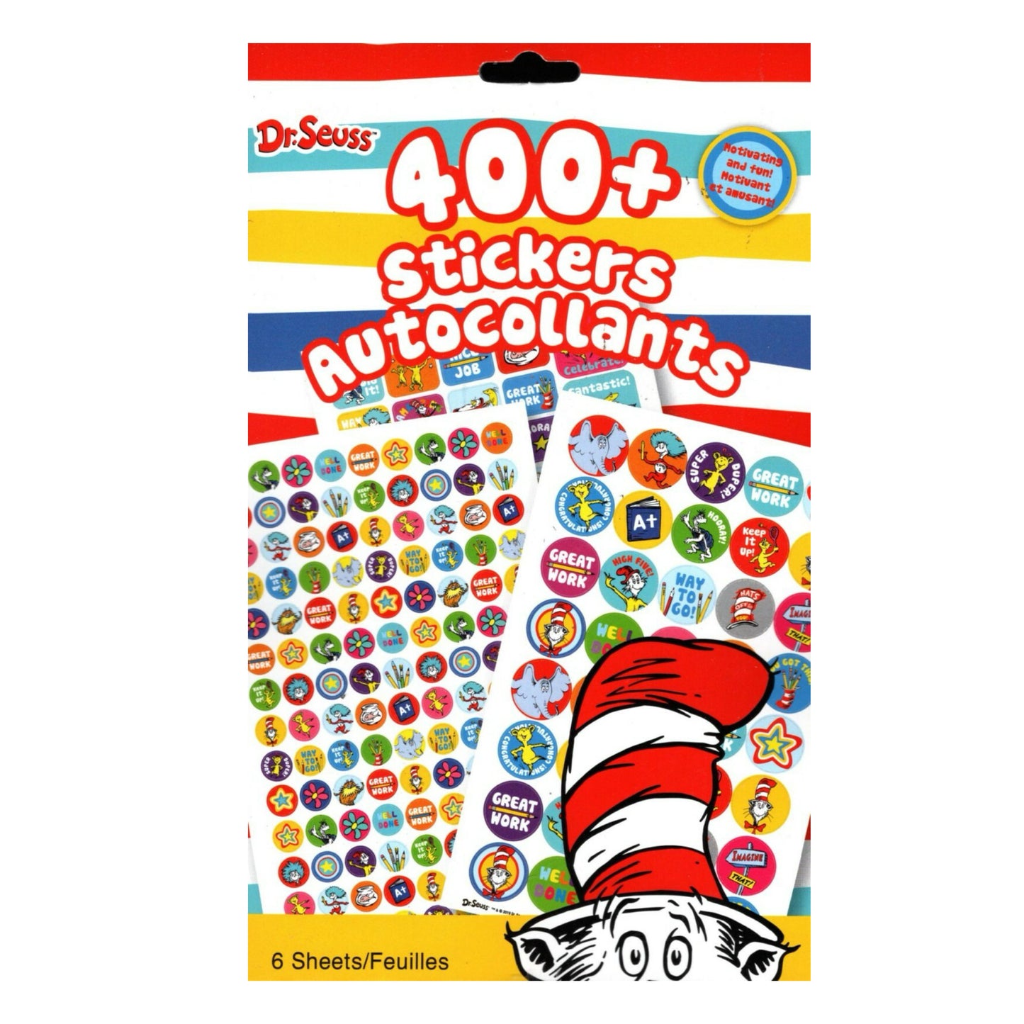 Dr. Seuss Sticker Book. 400 ct