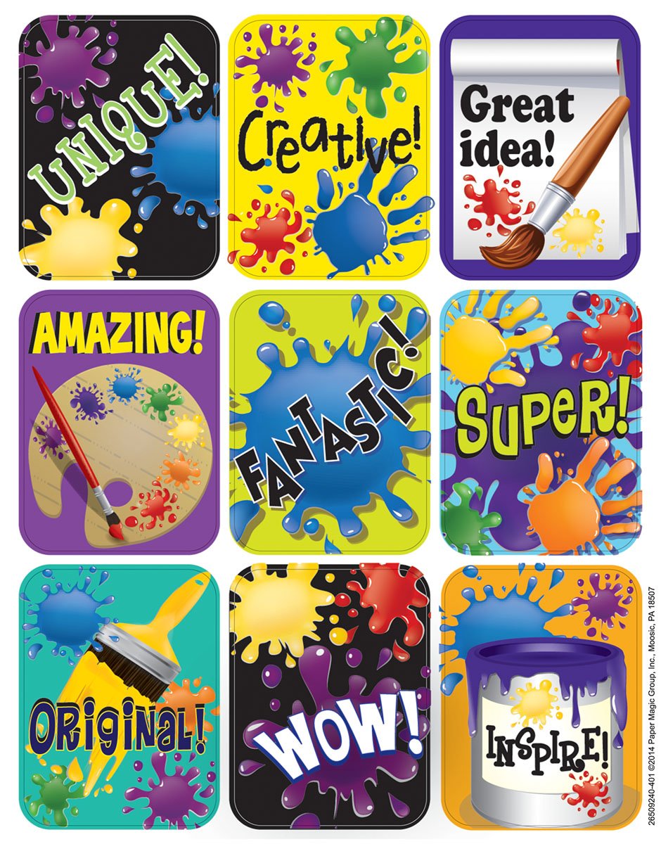 Color My World Jumbo Sticker Pack. 36 ct.