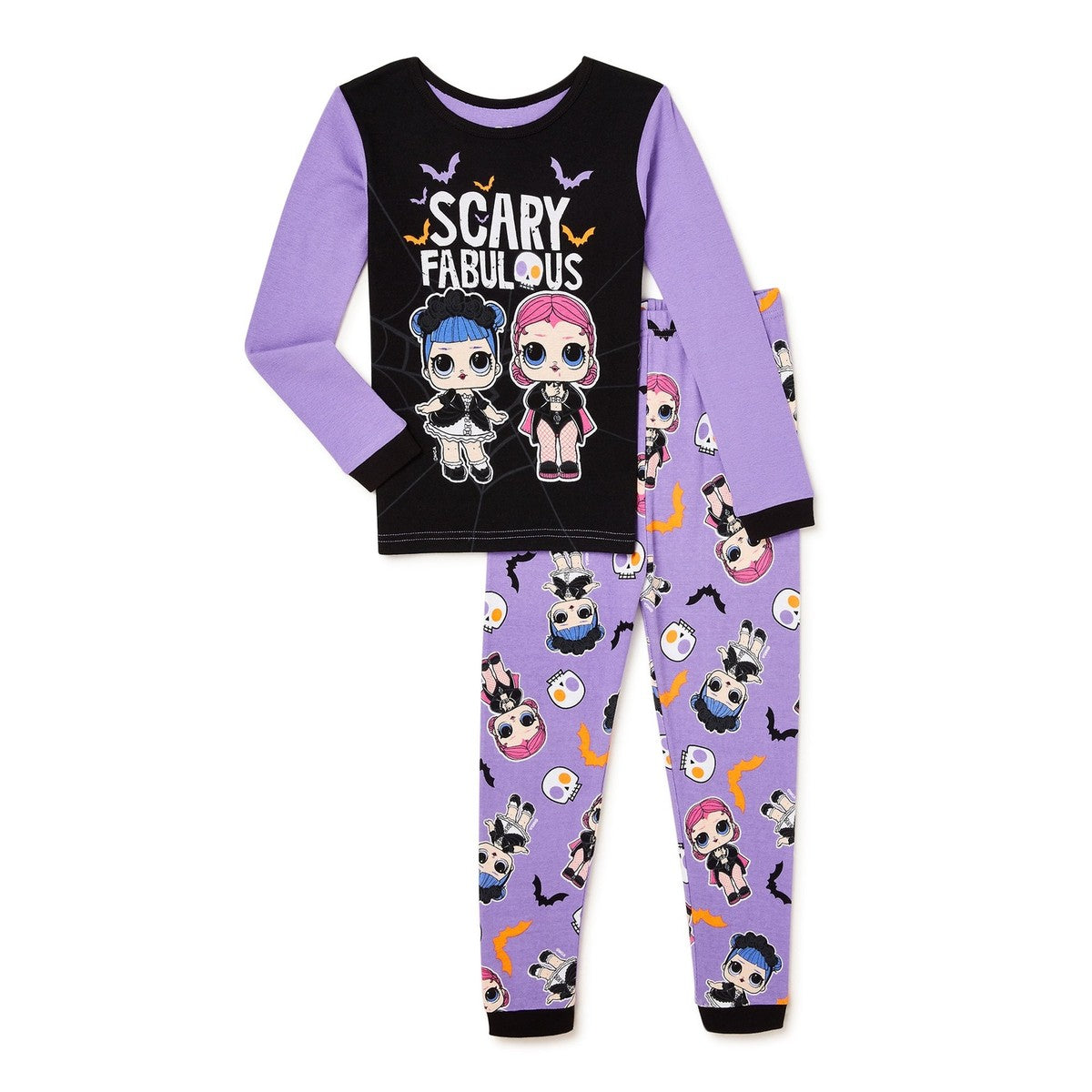 LOL Surprise Girls 2-piece Halloween Pajamas. Size 4.