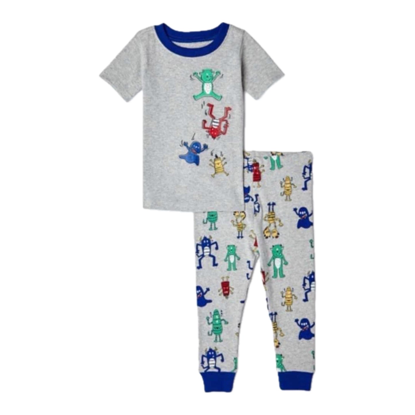 Toddler Boys 2-piece Cotton Pajamas - Monsters. 3T
